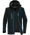 XB-4 Stormtech Matrix System 3-in-1 Jacket Black / Electric Blue colour image